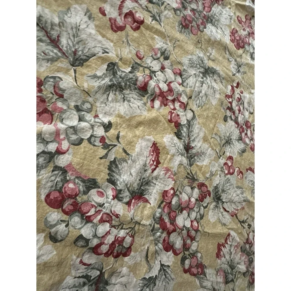 Nancy Koltes Vintage 1990s King Duvet Cover Floral Italy 100% Cotton 106